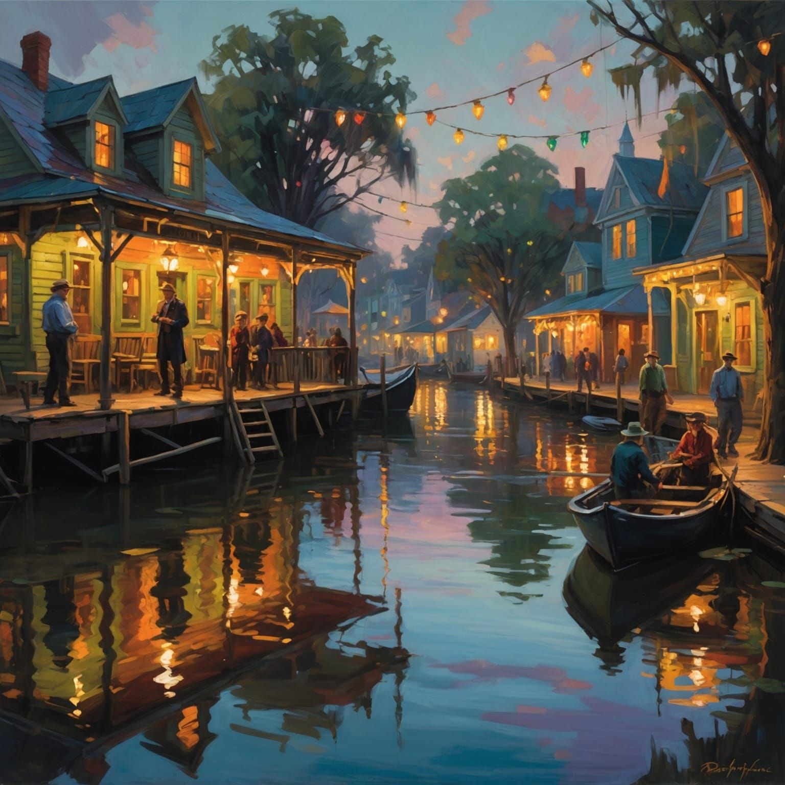 hauntingly beautiful bayou shanty along the waterfront. Fest...
