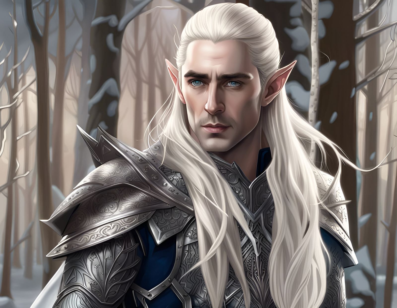 Thranduil, Elf King Of The Woodland Realm - Ai Generated Artwork 