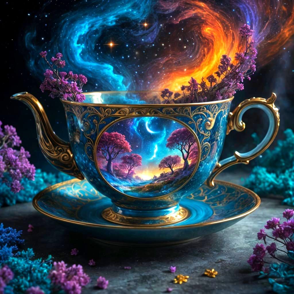 Cosmic Herbal Tea  by @Natural Disaster