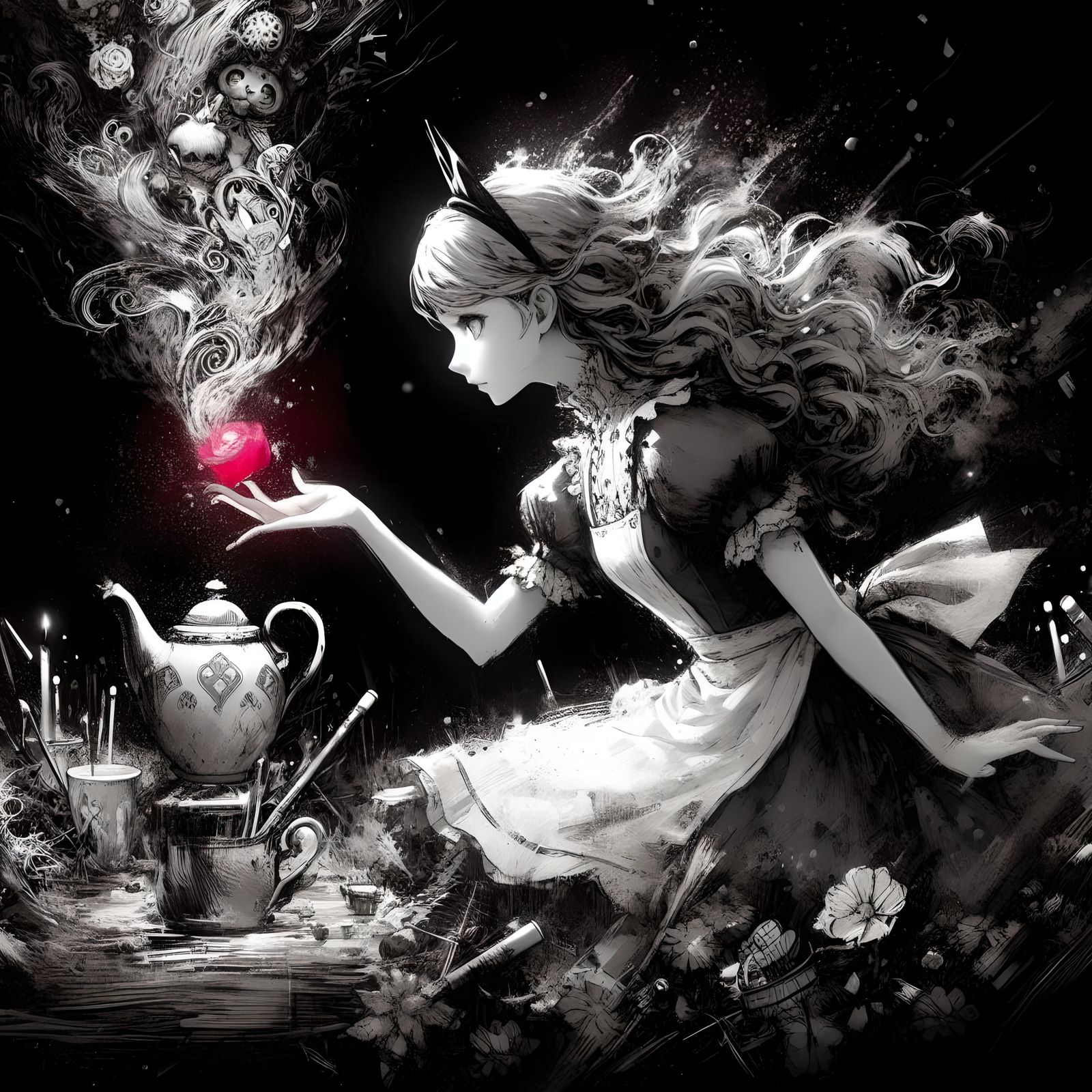 Have some tea, Alice....