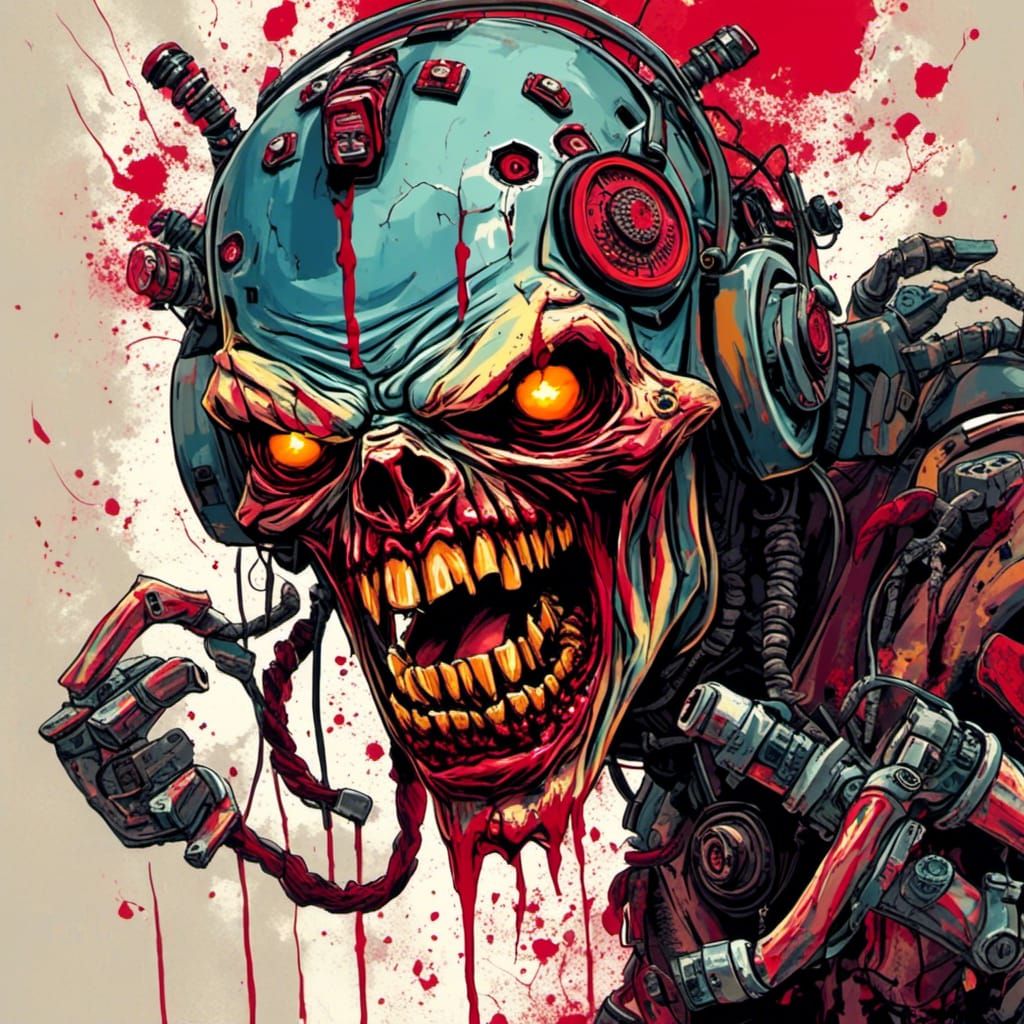 Racoon <lora:Techno Zombies:1.0> 