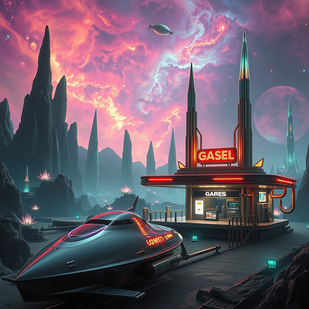 gas-station for navette spatial  by @undefined