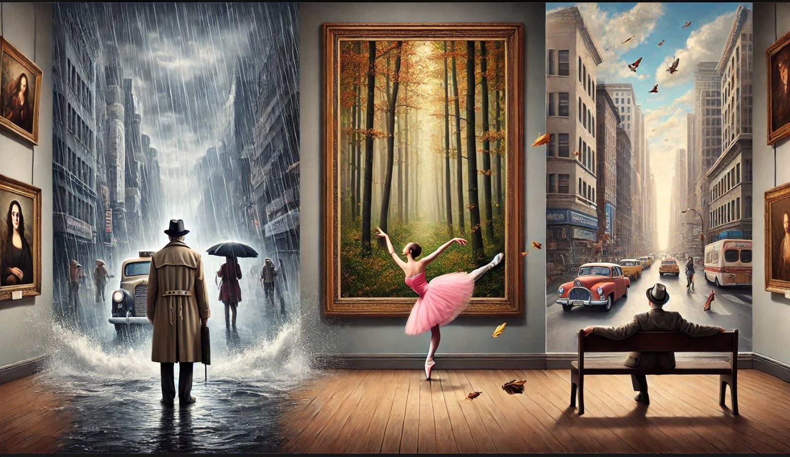 Triptych art gallery