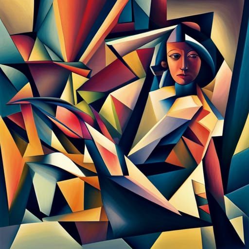sport of heart, cubist painting, Neo-Cubism
