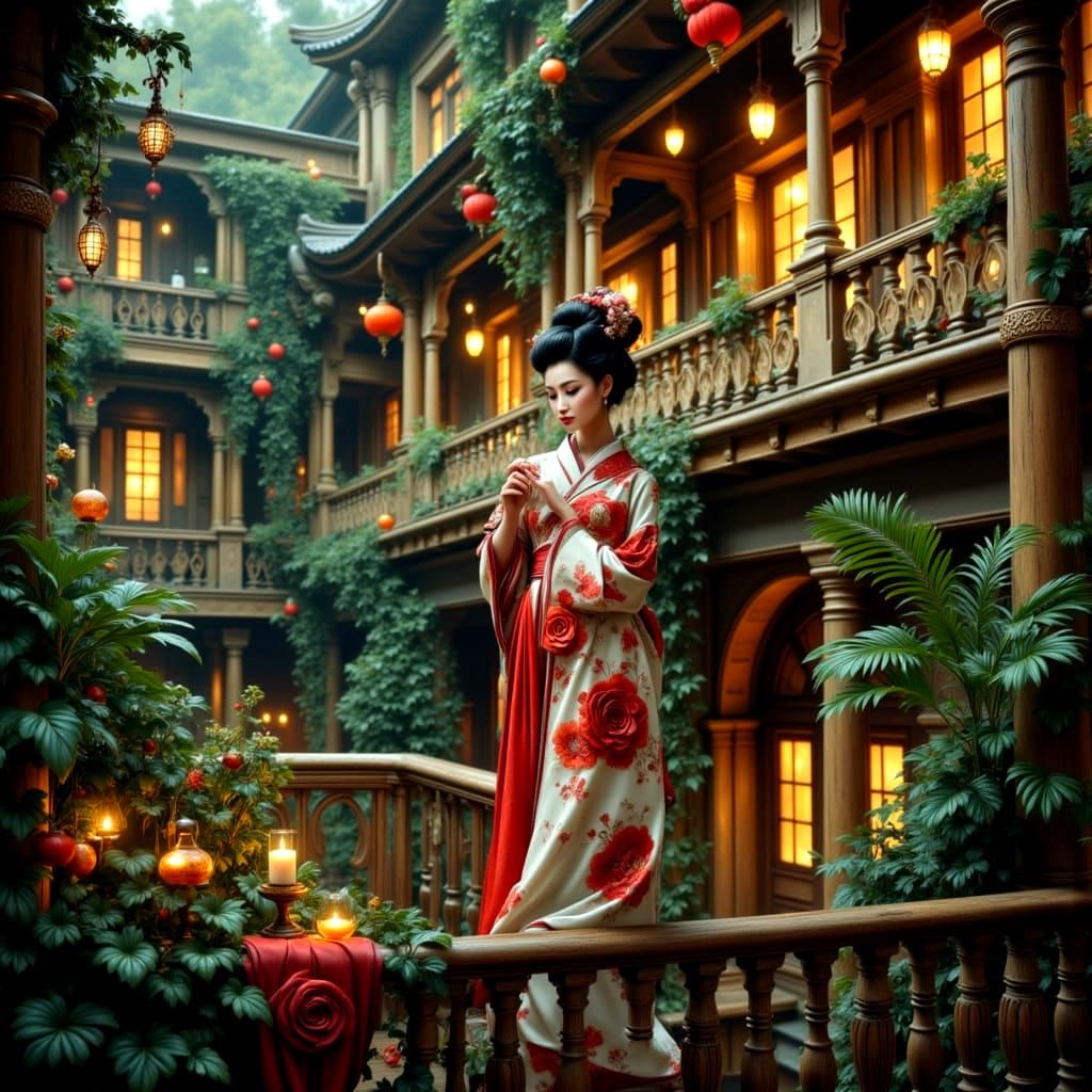 日本のインスピレーションを受けたアート