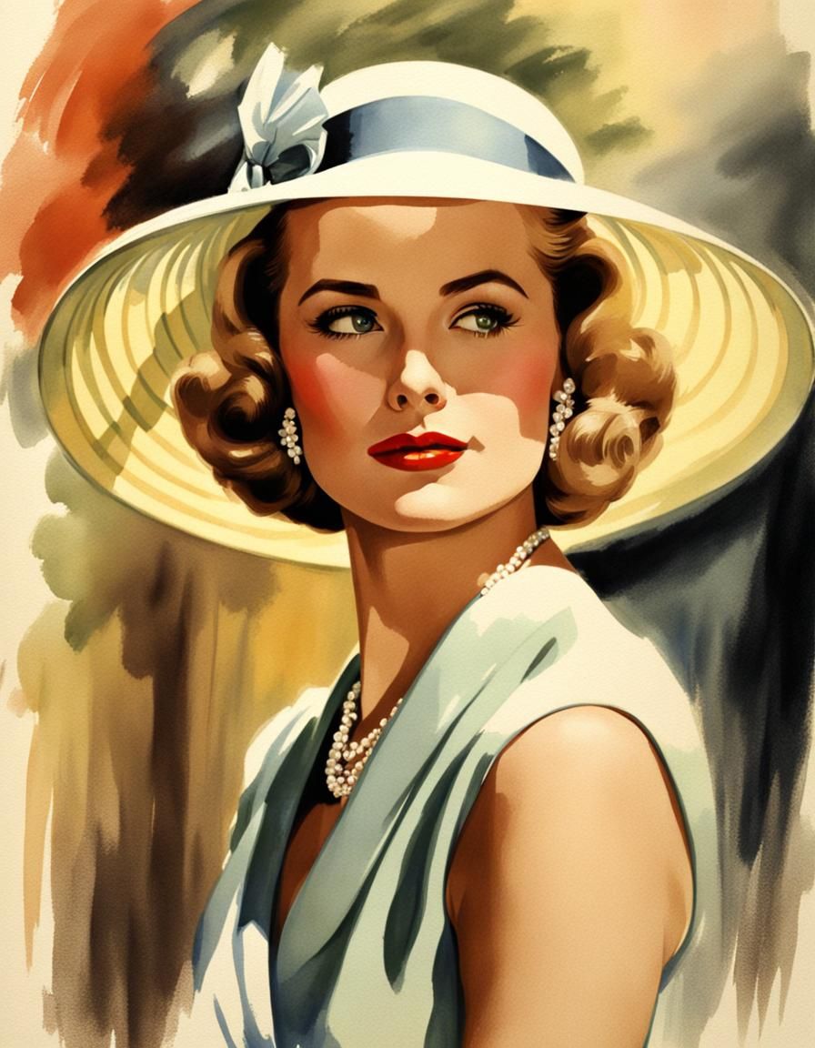 Grace Kelly - AI Generated Artwork - NightCafe Creator