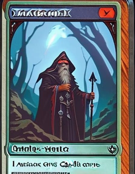 Magic The Gathering Gandalf card - AI Generated Artwork - NightCafe Creator