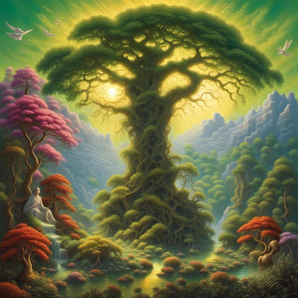 Life and Death: Cosmic Duality in a Single Image