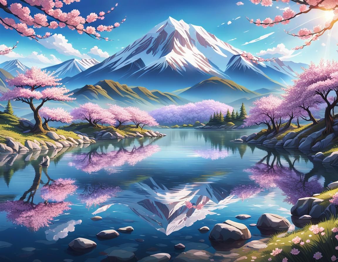 Enchanting Anime Fantasy Landscape