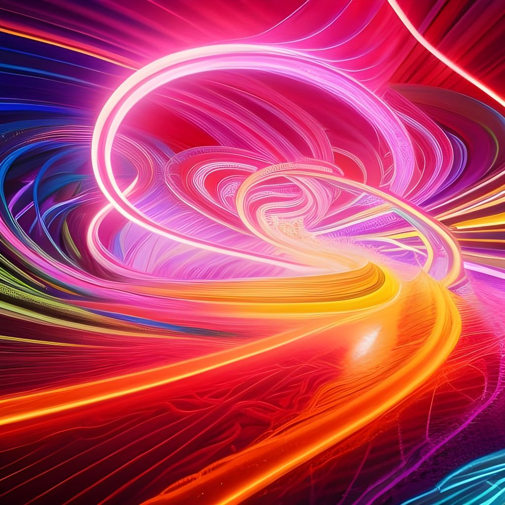 Neon paths  by @Windoula