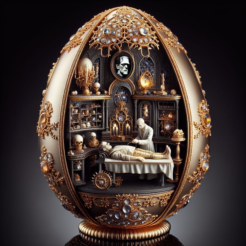 Frankenstein's Creation Fabergé egg