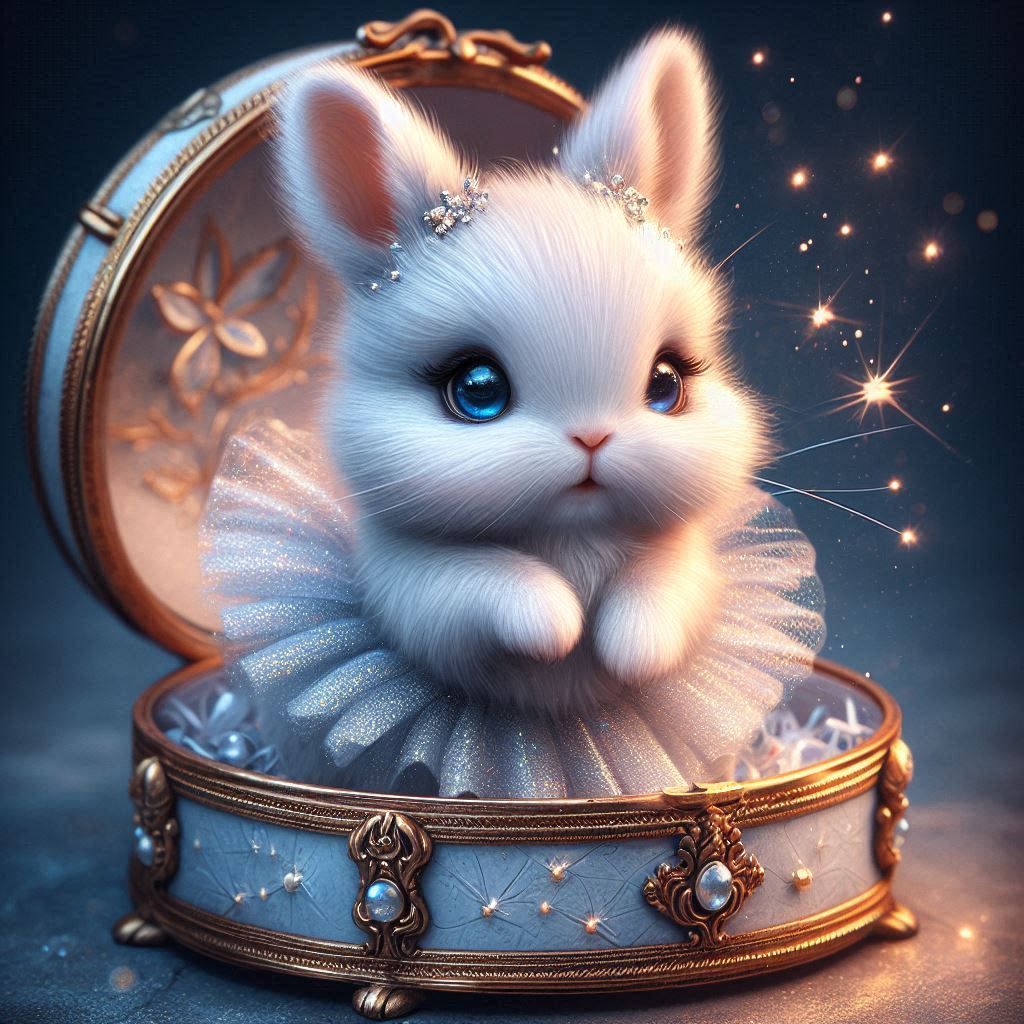 "Twirling to the soft song that plays"