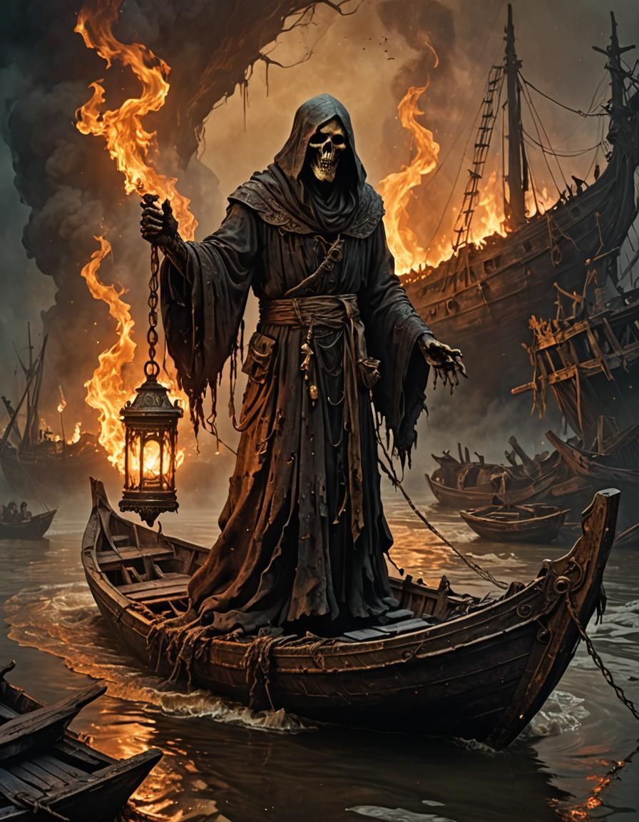 Charon the ferryman of underworld.  by @Vincent