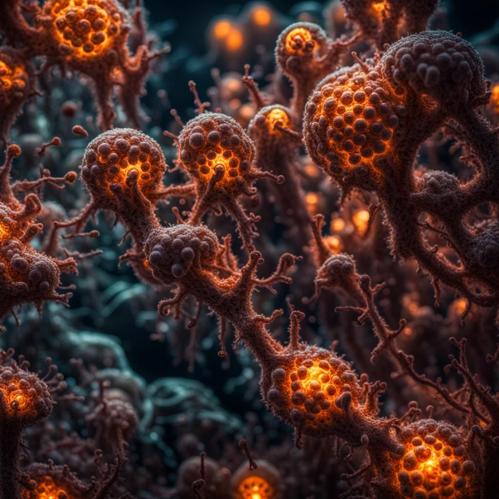 Glowing Amoebas
