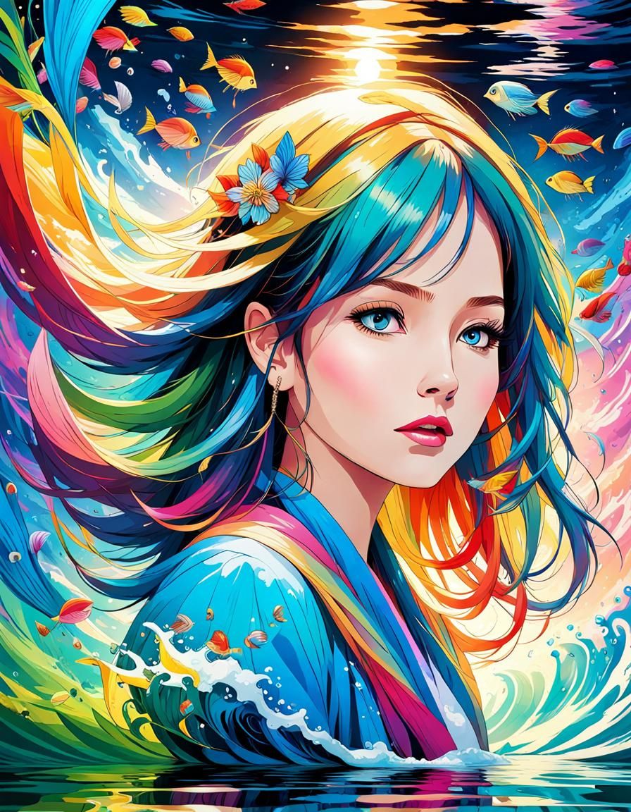Anime Colour Girl