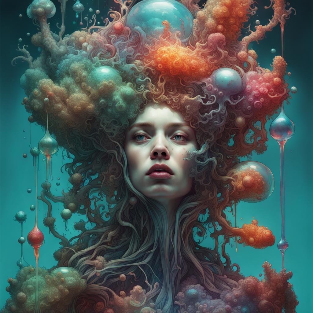 The queen of amoebas - AI Generated Artwork - NightCafe Creator