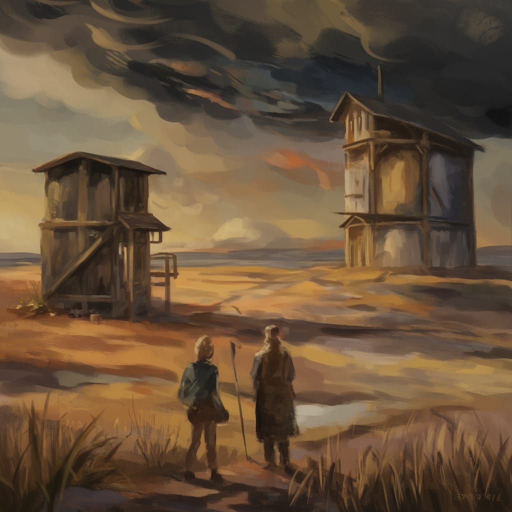 Atmospheric Perspective Oil Painting with Illusion of Depth