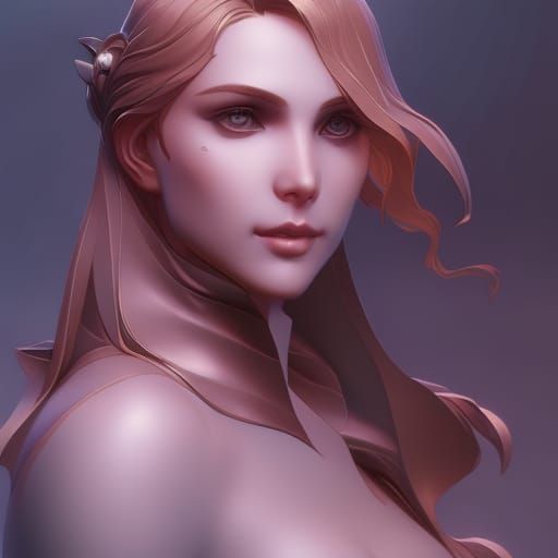Girl , head and shoulders portrait, 8k resolution concept ar...