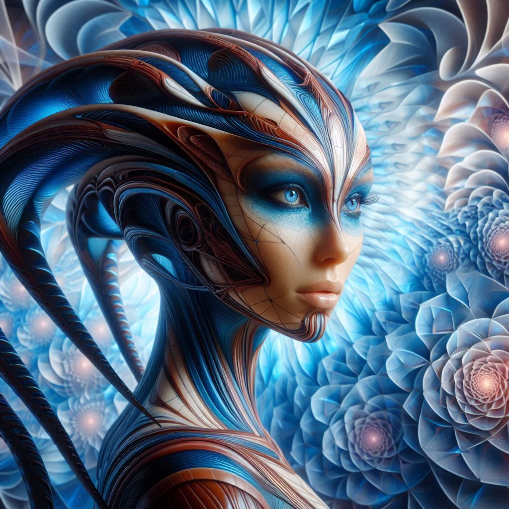 Portrait of an extraterrestrial Woman