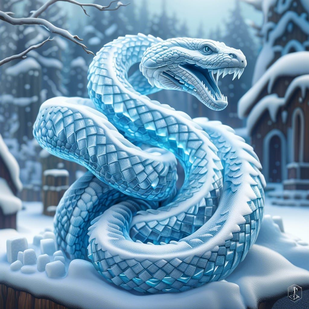 Ice Snake  by @SirSerpentine 