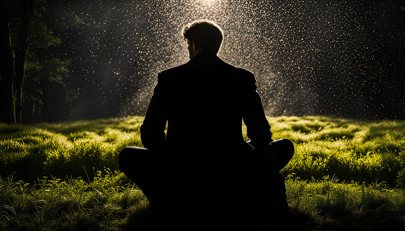 Money Rain Portrait in Classical Style