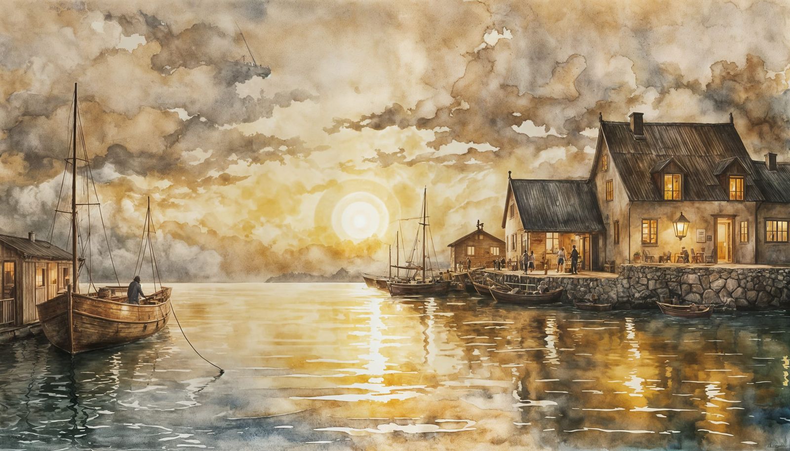 A Village Bathed in Gold (8 likes)  by @AYYS