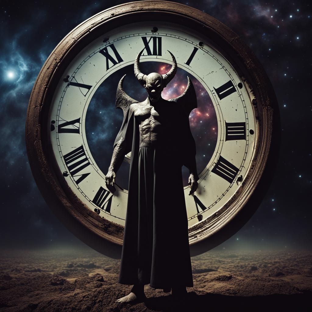 Horror of a clock demon  by @Eto Demerzel