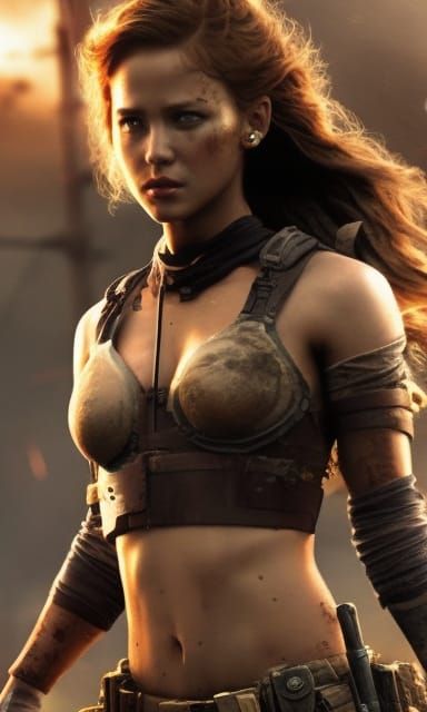 Post-Apocalyptic Warrior girl 317