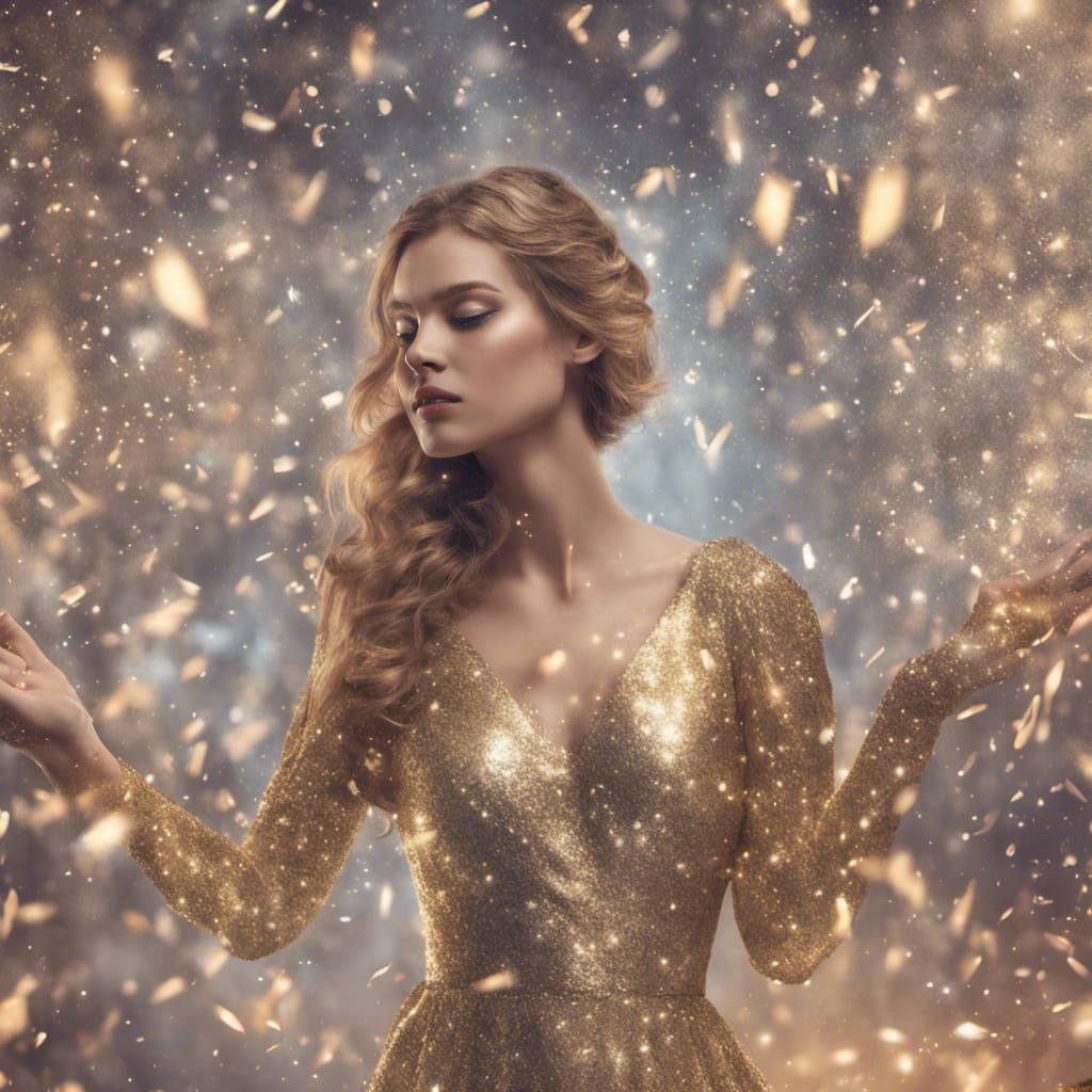 Glitter In The Air AI Generated Artwork NightCafe Creator