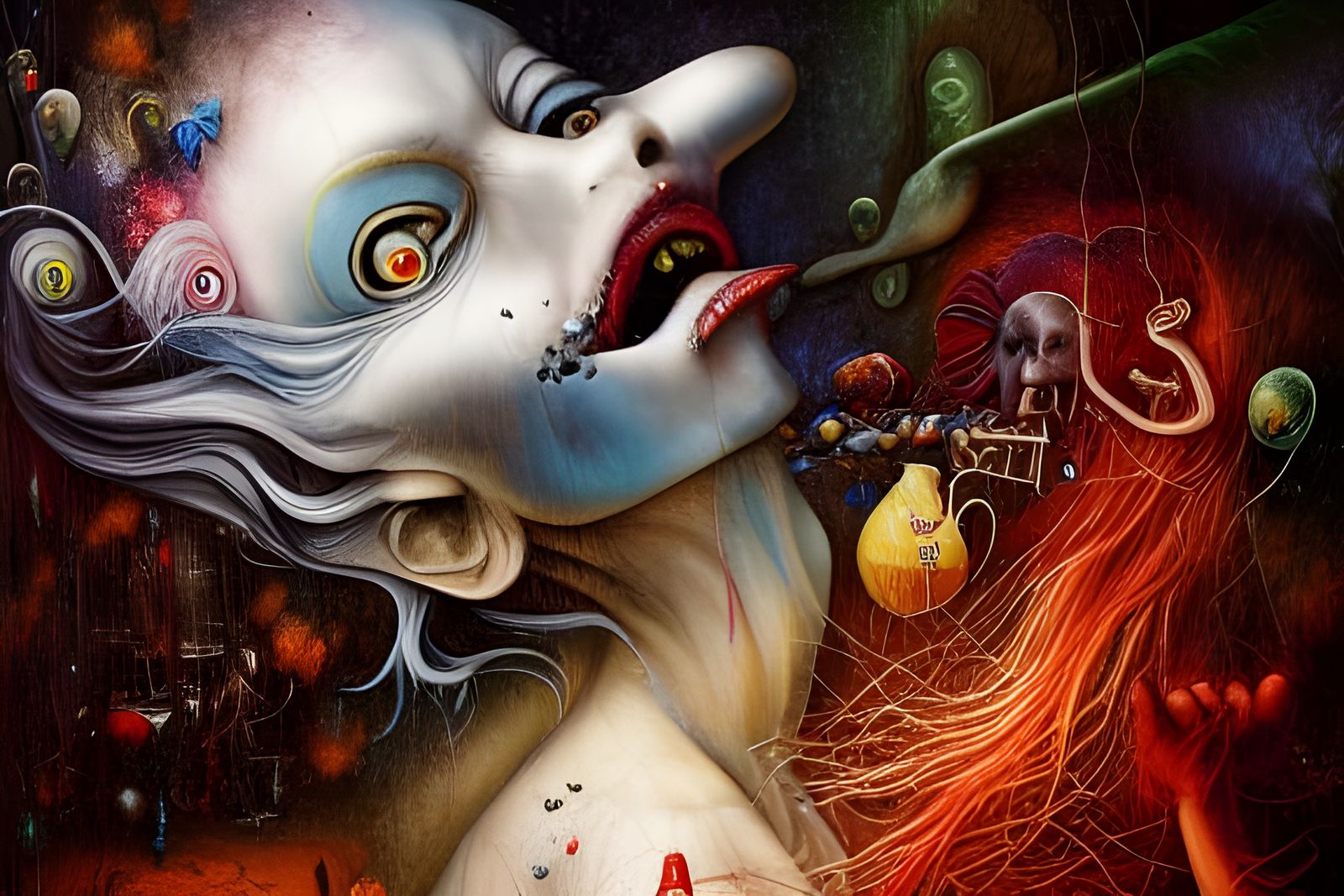 Surreal Peace Sign Inspired by Bosch