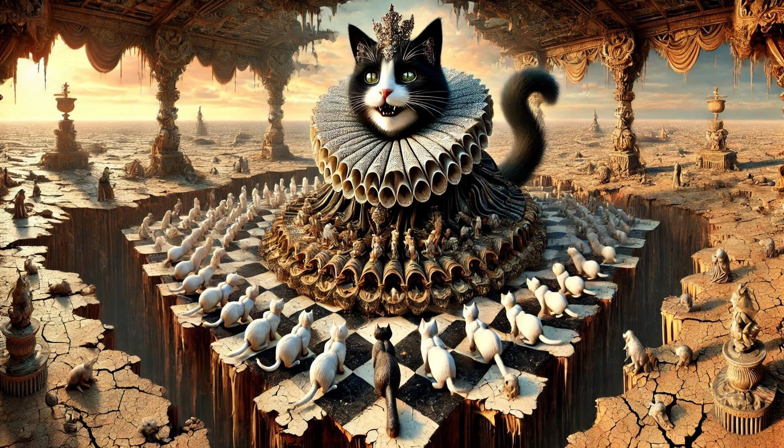 Saint Whiskerella and the Cult of Chess