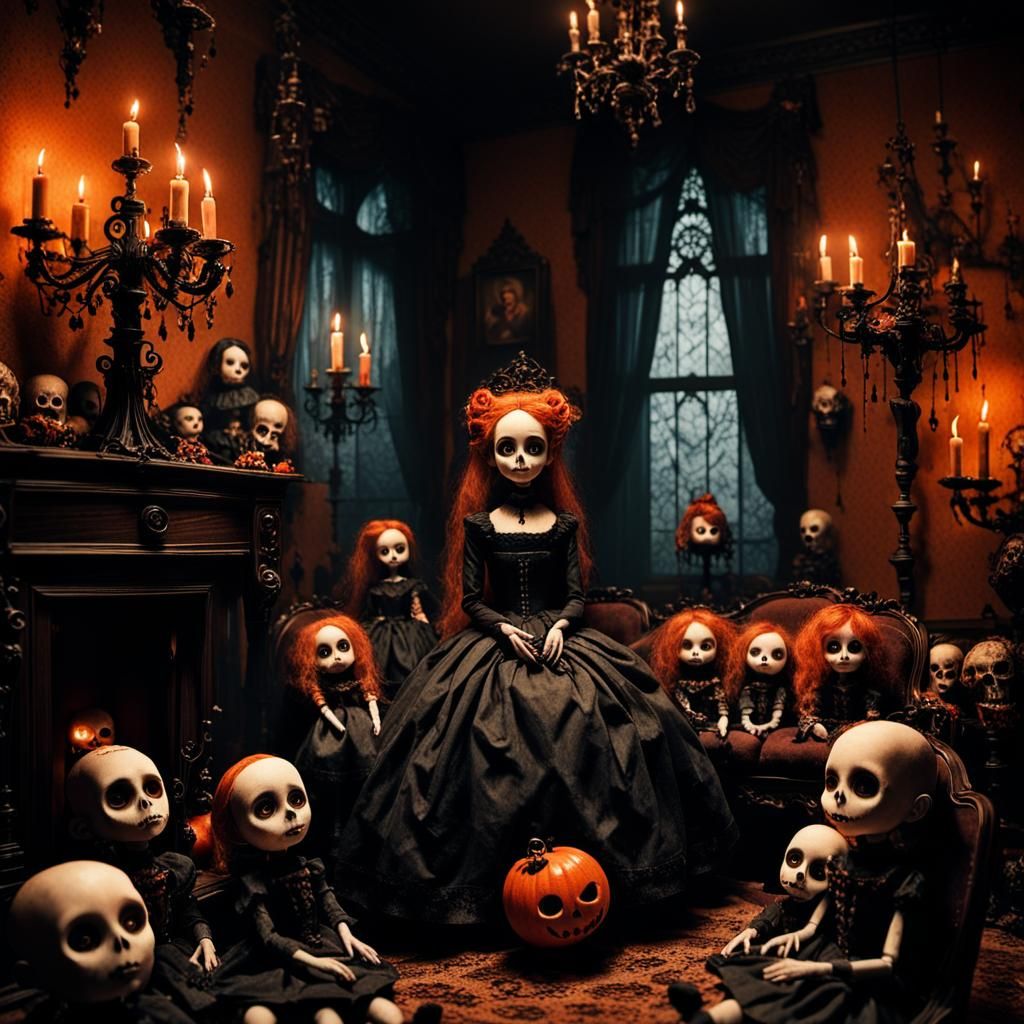 Tim Burton's Living Room   by @Derpette