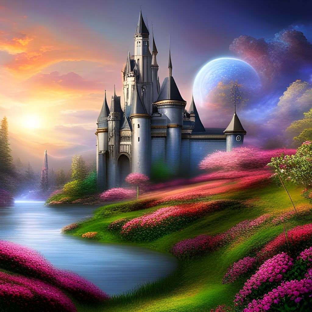 Fantasy Castle - AI Generated Artwork - NightCafe Creator