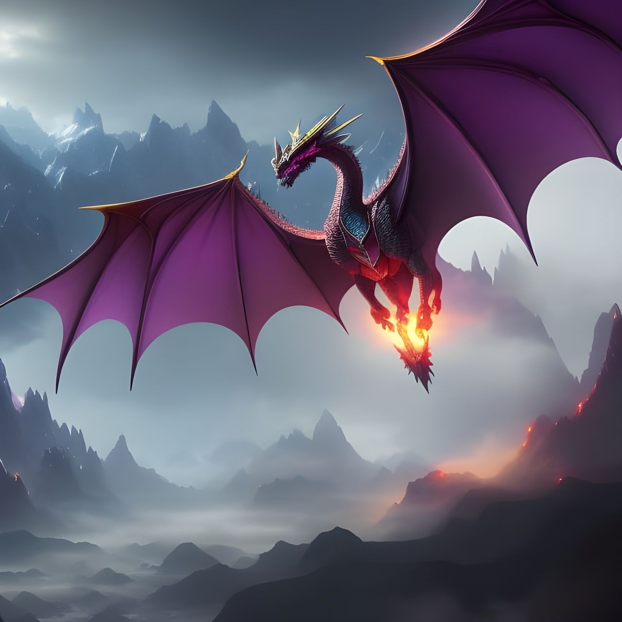 Legendary Mythical Magical Beast the Wood Dragon - AI Generated Artwork -  NightCafe Creator