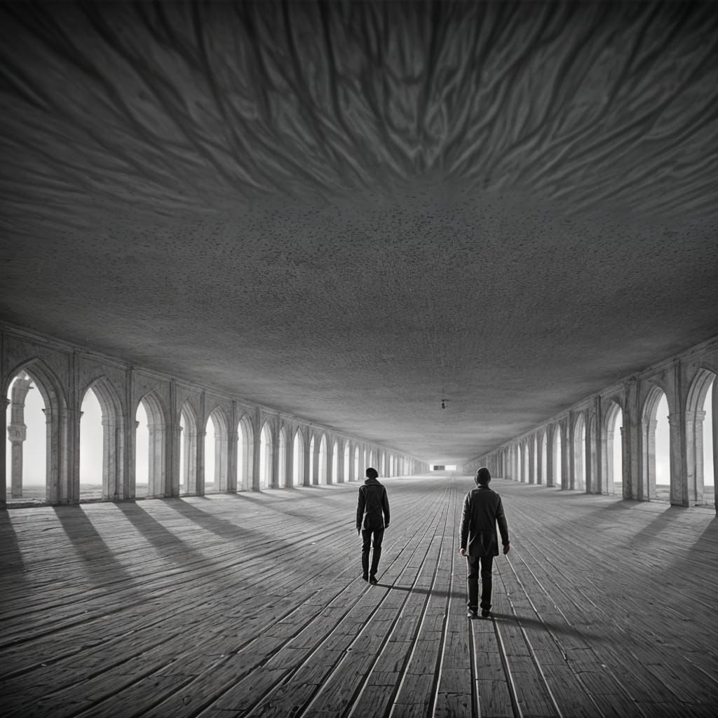 Crowded Arcade Inspired by Hossein Zare