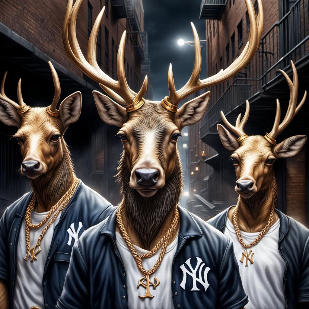 Collective Nouns A Gang of Elk AI Generated Artwork NightCafe Creator