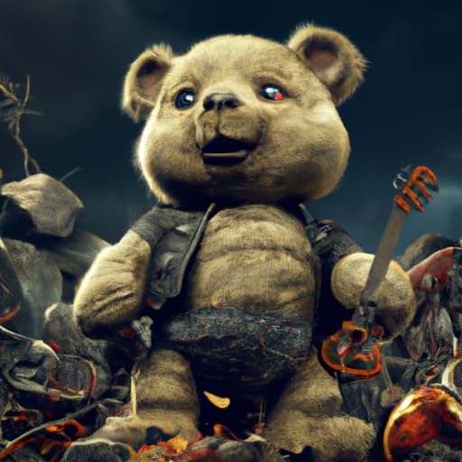 Metal 2024 teddy bear