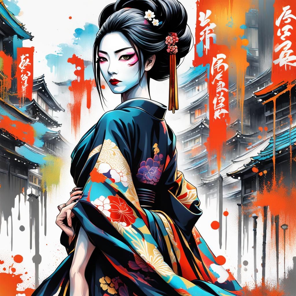 Geisha - AI Generated Artwork - NightCafe Creator