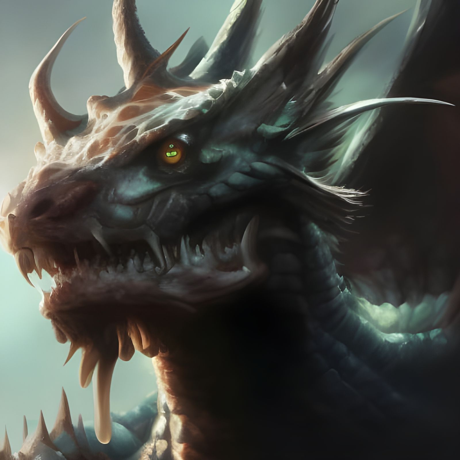 Fire Breathing Lizard  by @Sho