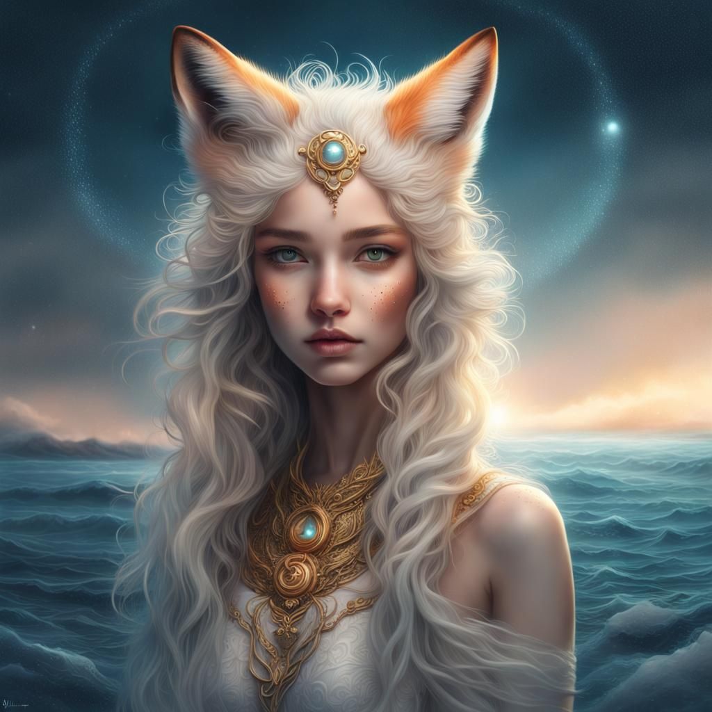 Fox Goddess - AI Generated Artwork - NightCafe Creator