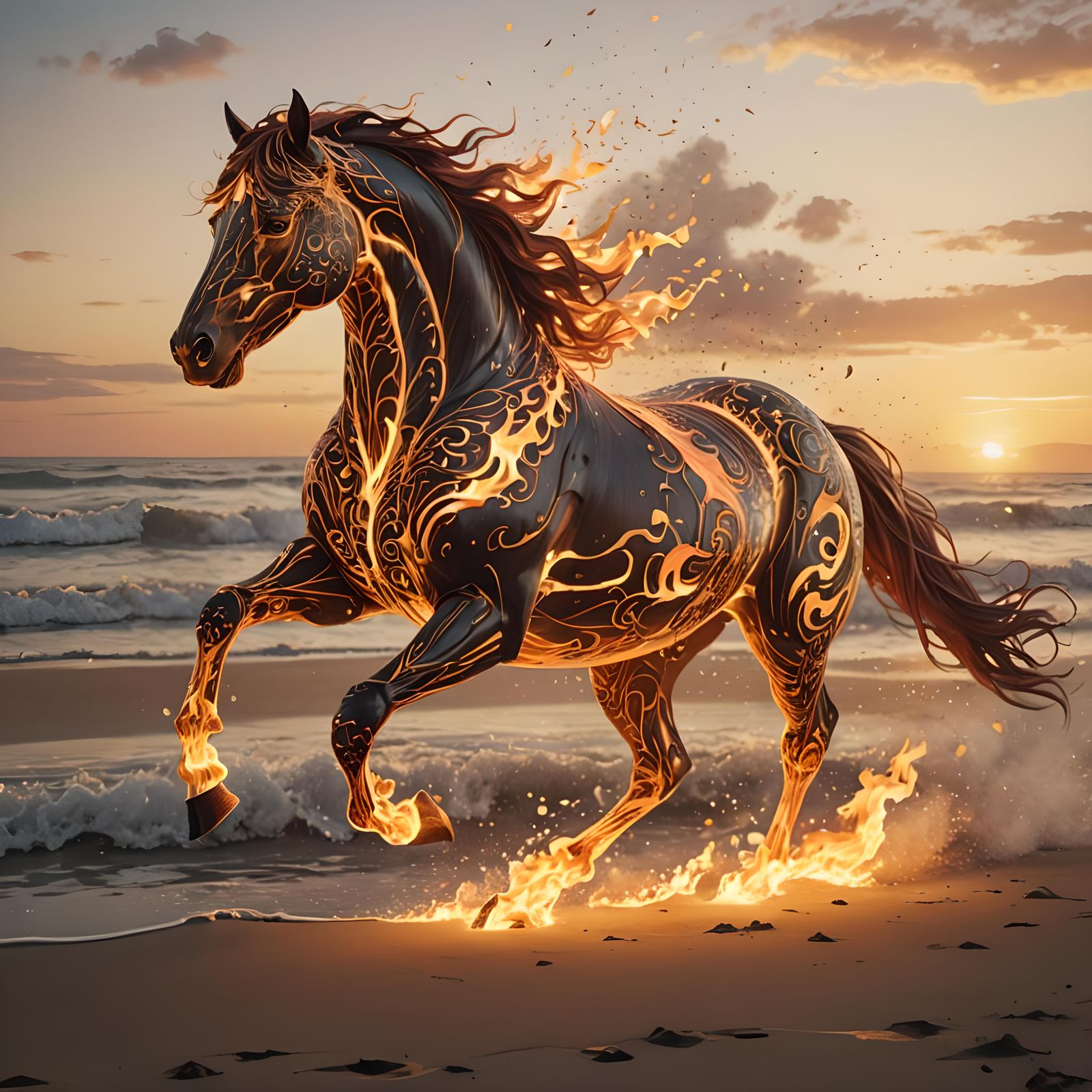Fire stallion.
