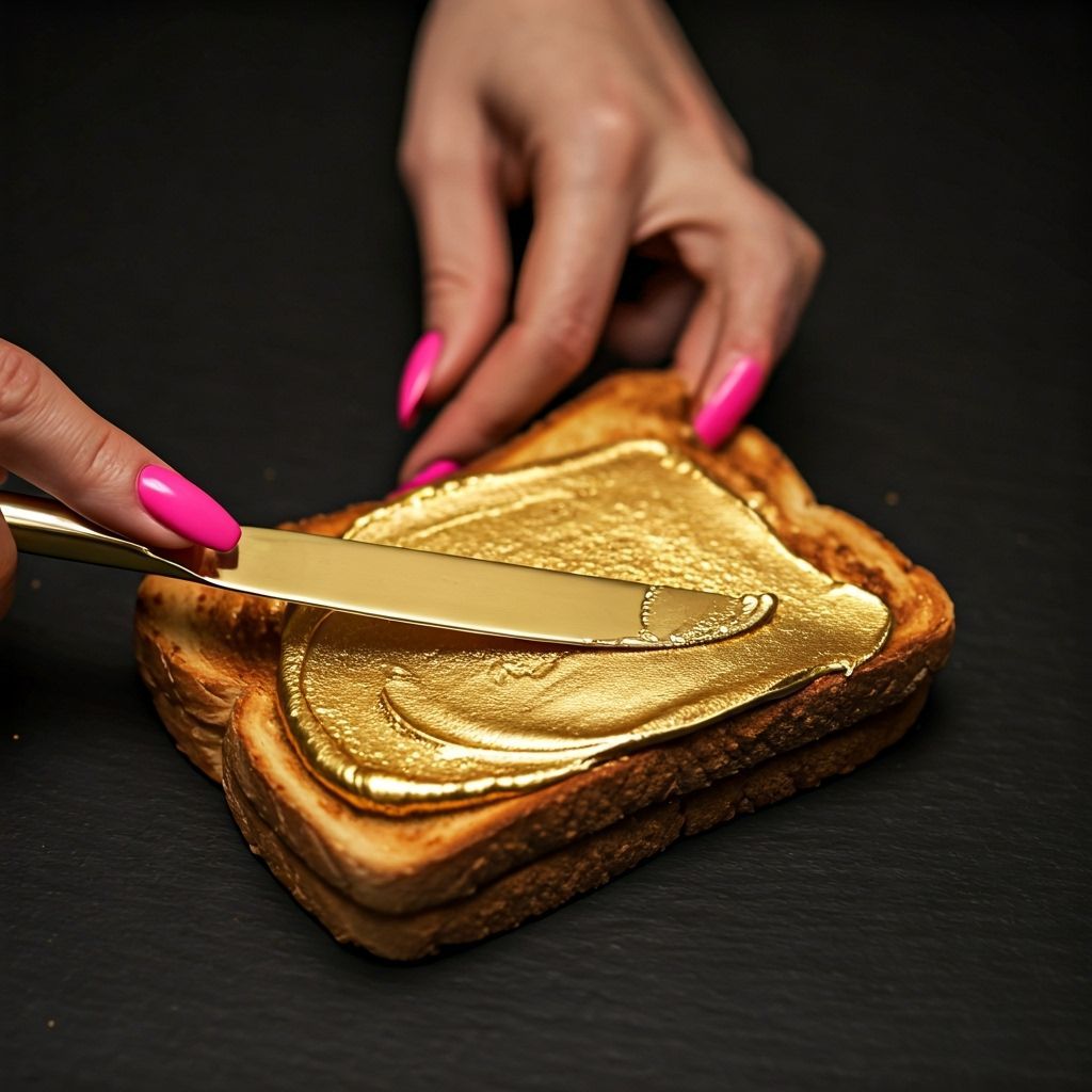 Gold toast  by @Delete