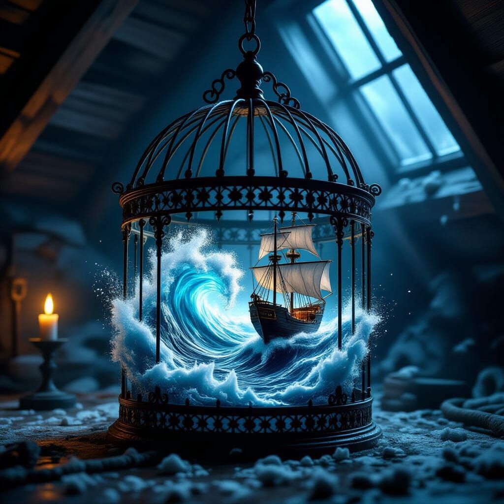 He Brought the Sea Home  by @Edwina