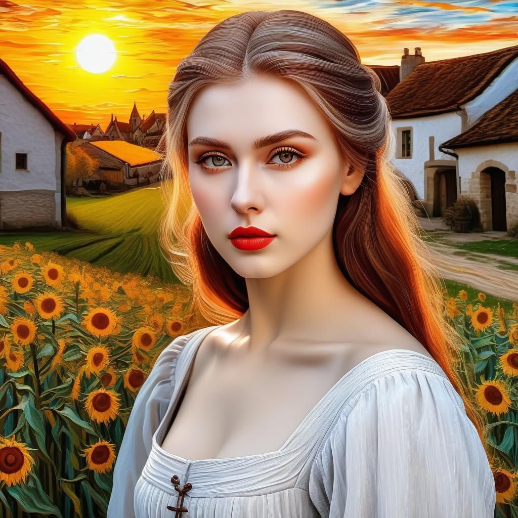 Farm Girl AI Generated Artwork NightCafe Creator