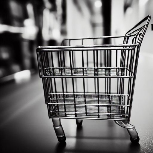 shopping cart with cat eyes in the backrooms