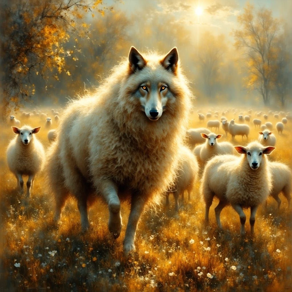Wolf in sheeps clothing  by @cuteandcreepy4u
