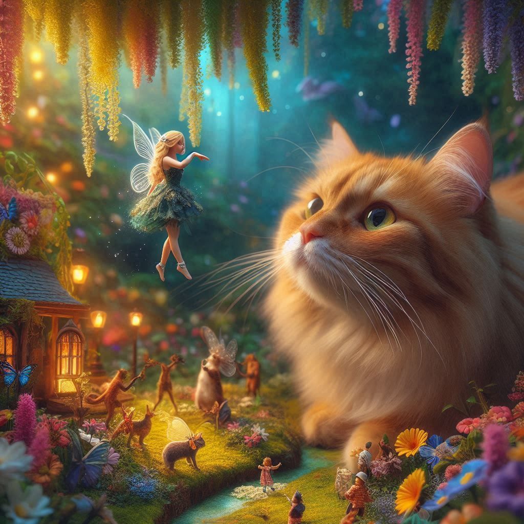 Cat in a fairyland