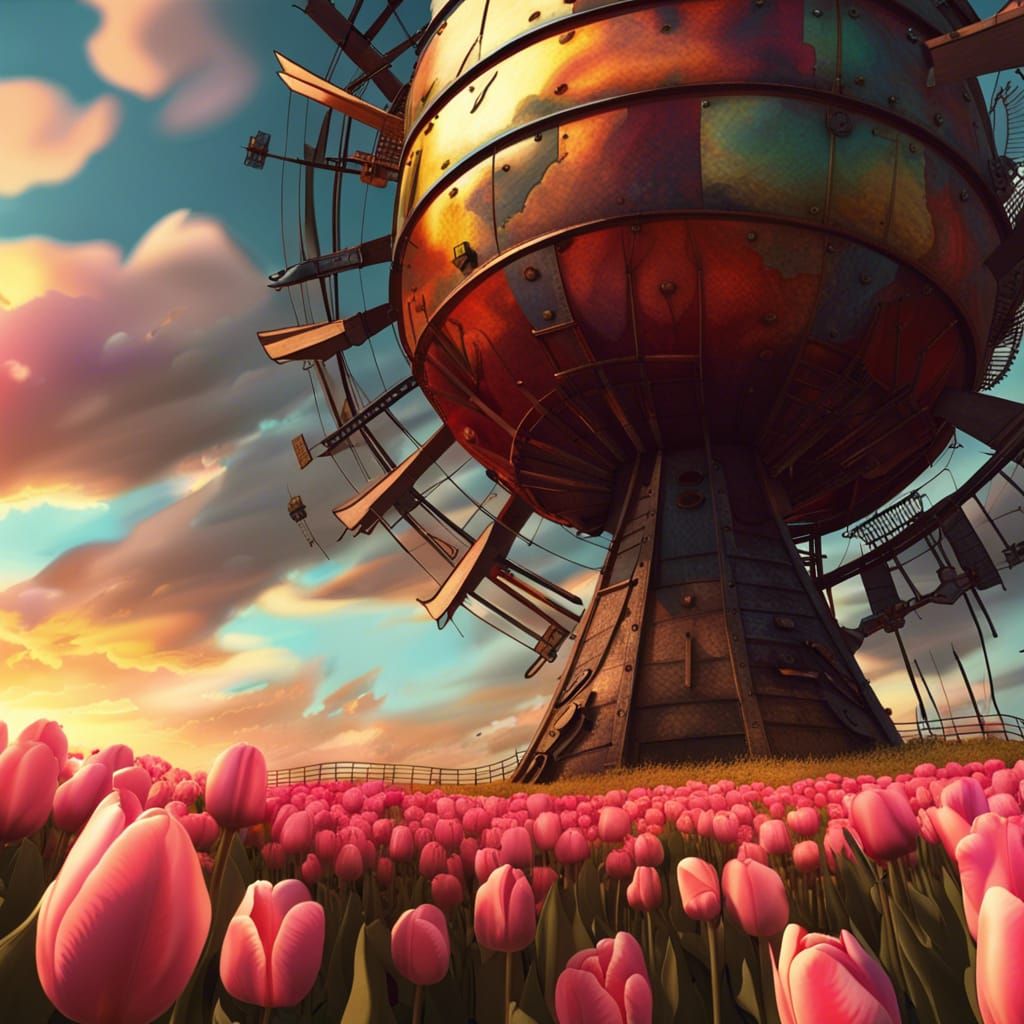 Tulip windmill