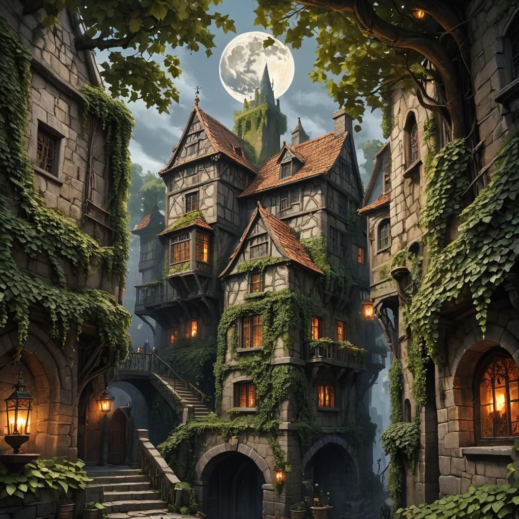 The House of Emberfell - AI Generated Artwork - NightCafe Creator