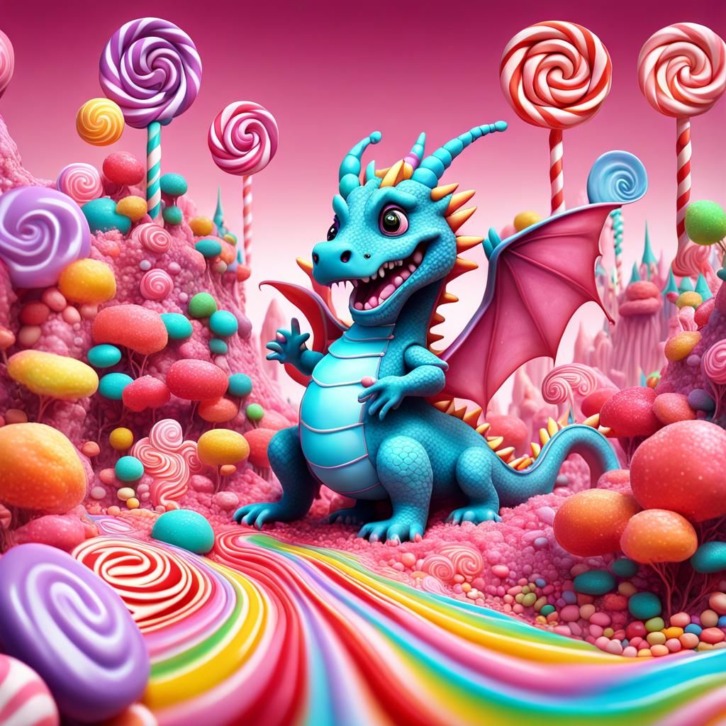 Candy Dragon - AI Generated Artwork - NightCafe Creator